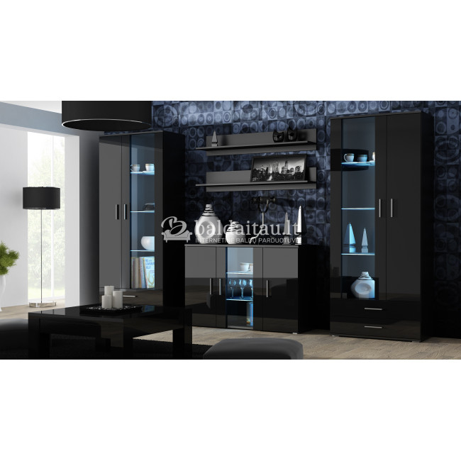 Vitrina SOHO S6 2D2S juoda