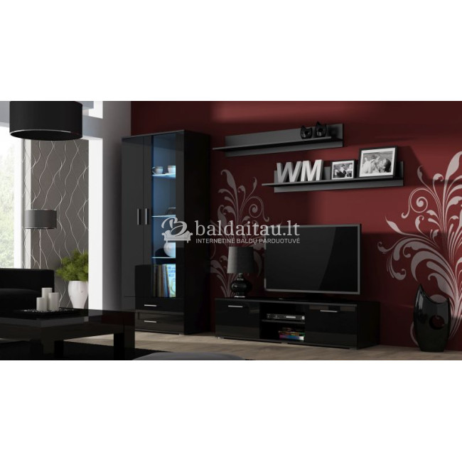 Vitrina SOHO S6 2D2S juoda