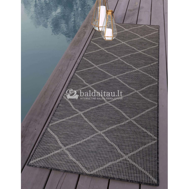 Lauko kilimas PALM 3075 black Lauko kilimas PALM 3075 black