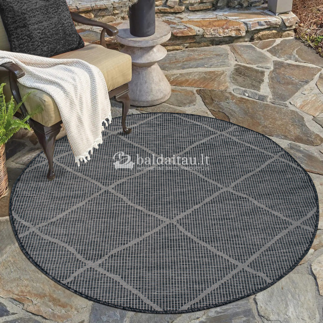 Lauko kilimas PALM 3075 black Lauko kilimas PALM 3075 black