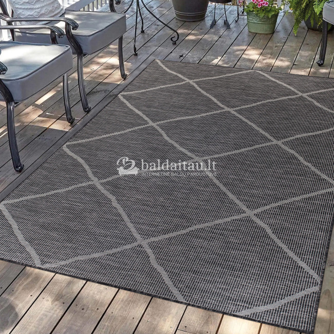 Lauko kilimas PALM 3075 black Lauko kilimas PALM 3075 black