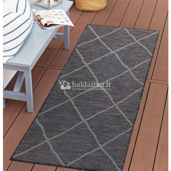 Lauko kilimas PALM 3075 black Lauko kilimas PALM 3075 black