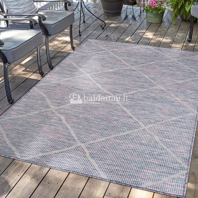 Lauko kilimas PALM 3075 bluepink Lauko kilimas PALM 3075 bluepink