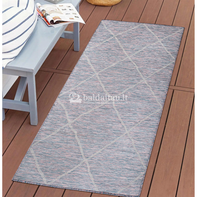 Lauko kilimas PALM 3075 bluepink Lauko kilimas PALM 3075 bluepink