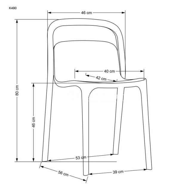 Kėdė K490 B Kėdė K490 B