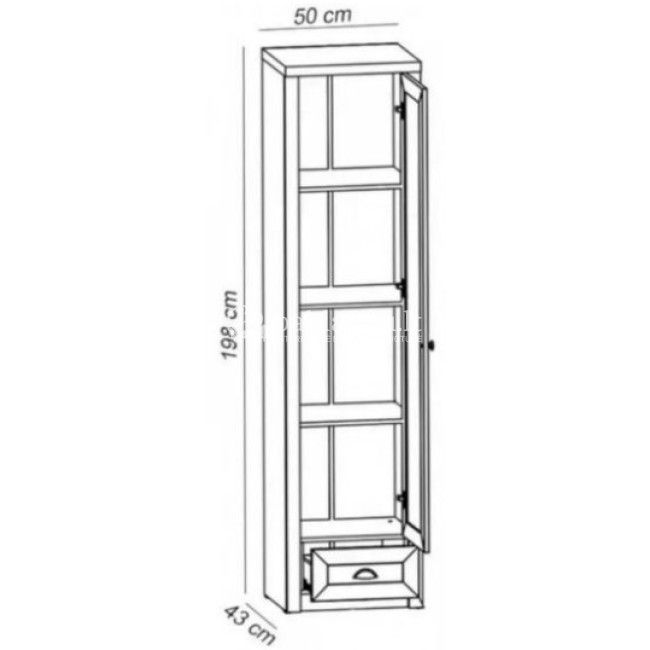 Vitrina PROWANSJA-PA W1S Vitrina PROWANSJA-PA W1S
