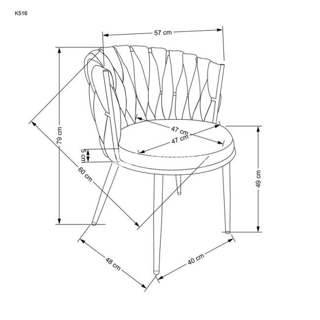 Kėdė K516 P Kėdė K516 P