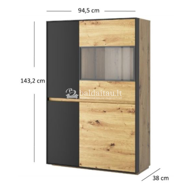 Žema Vitrina BOSCO 3D1W Žema Vitrina BOSCO 3D1W