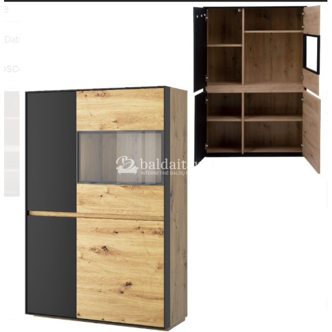 Žema Vitrina BOSCO 3D1W Žema Vitrina BOSCO 3D1W