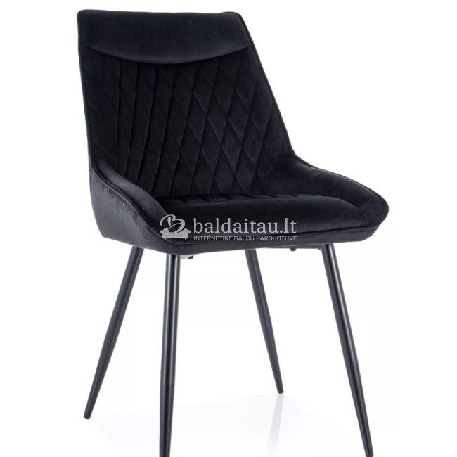 Kėdė AGAT VELVET juoda