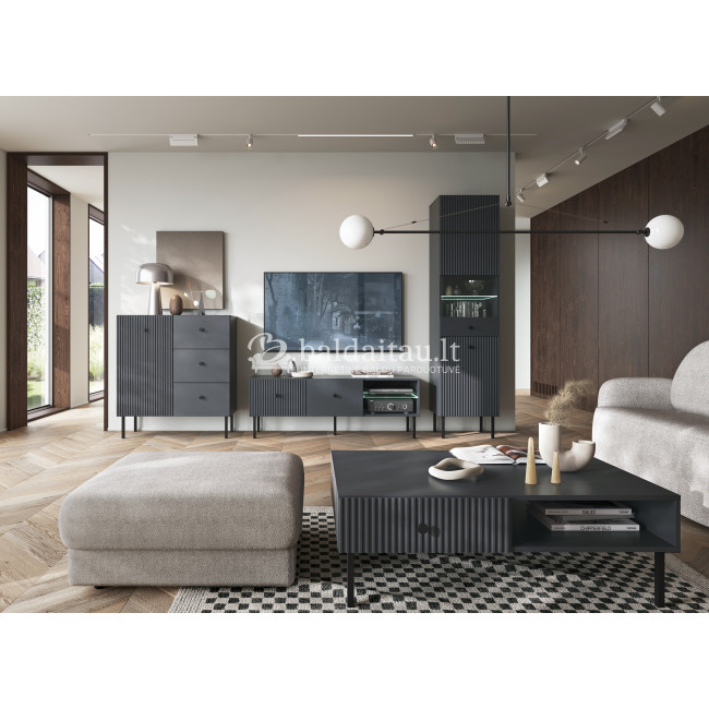 Tv spintelė VIENA 2D ANTRACITO Tv spintelė VIENA 2D ANTRACITO