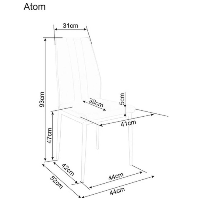 Kėdė ATOM VELVET smėlio Kėdė ATOM VELVET smėlio