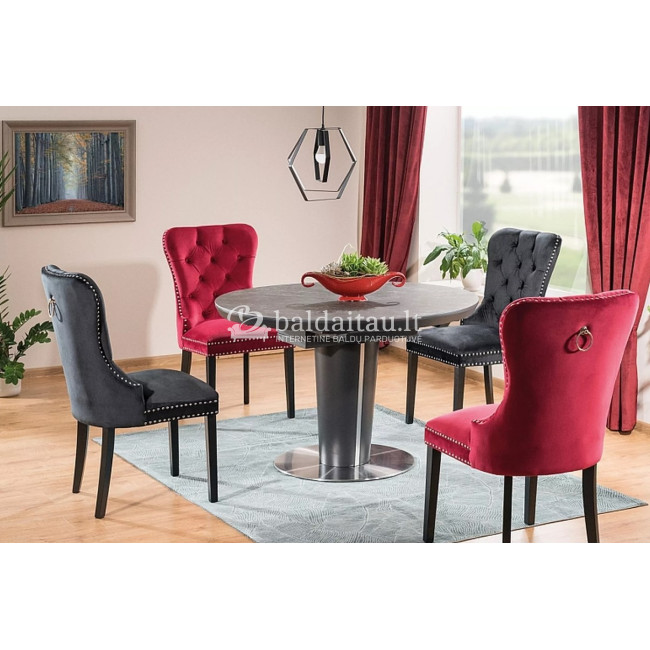Kėdė AUGUST VELVET juoda Kėdė AUGUST VELVET juoda