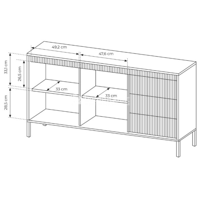 Komoda SENSO smėlio 153 2D3S Komoda SENSO smėlio 153 2D3S