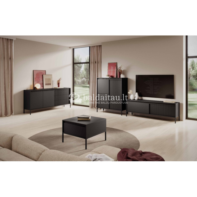 TV spintelė SENSO juoda 153 2D TV spintelė SENSO juoda 153 2D