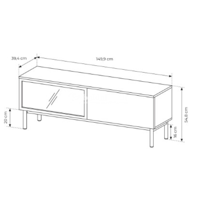 TV spintelė LANG 150 2D TV spintelė LANG 150 2D