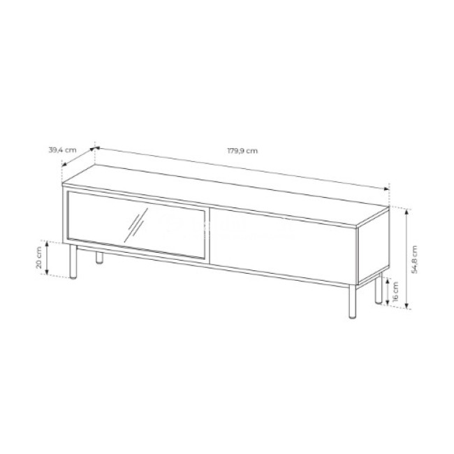 TV spintelė LANG 180 2D TV spintelė LANG 180 2D