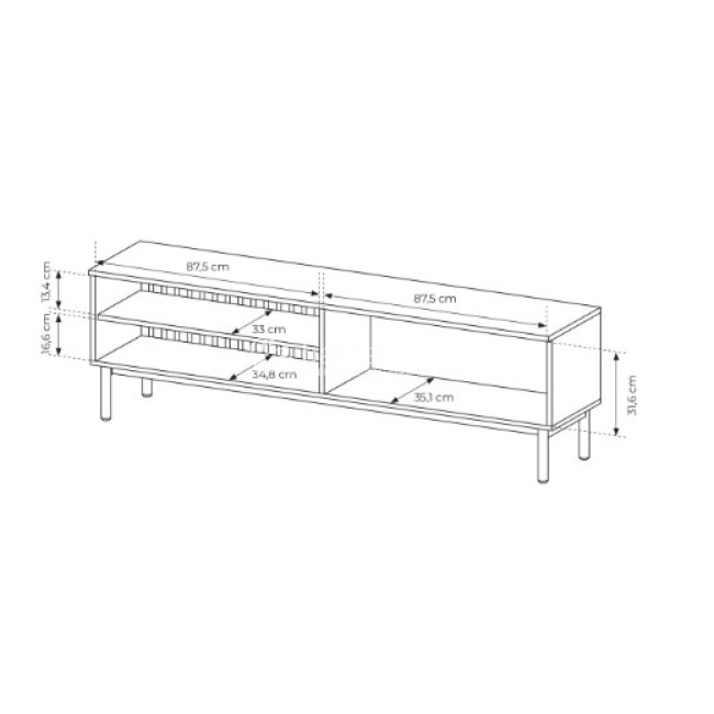 TV spintelė LANG 180 2D TV spintelė LANG 180 2D