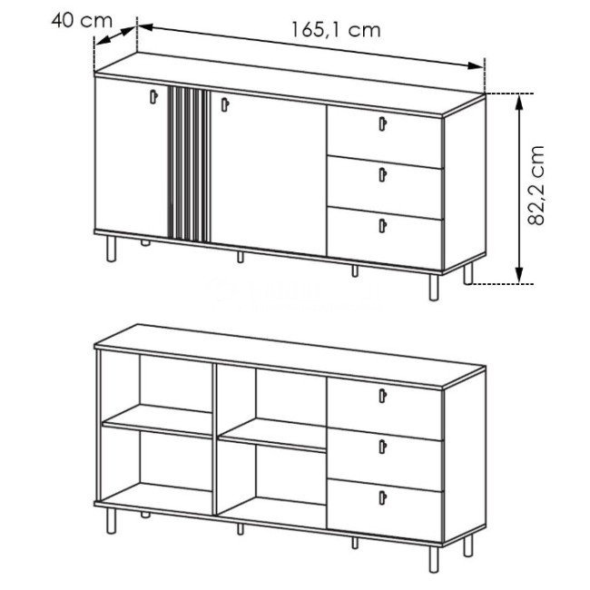 Komoda MADIS 2D3S Komoda MADIS 2D3S