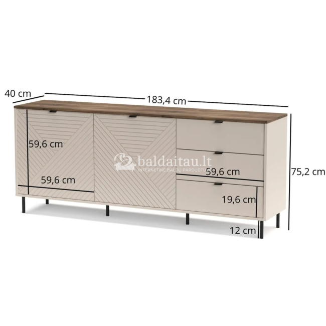 Komoda EVO 2D3S Komoda EVO 2D3S