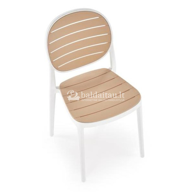 Kėdė K529 balta smėlio