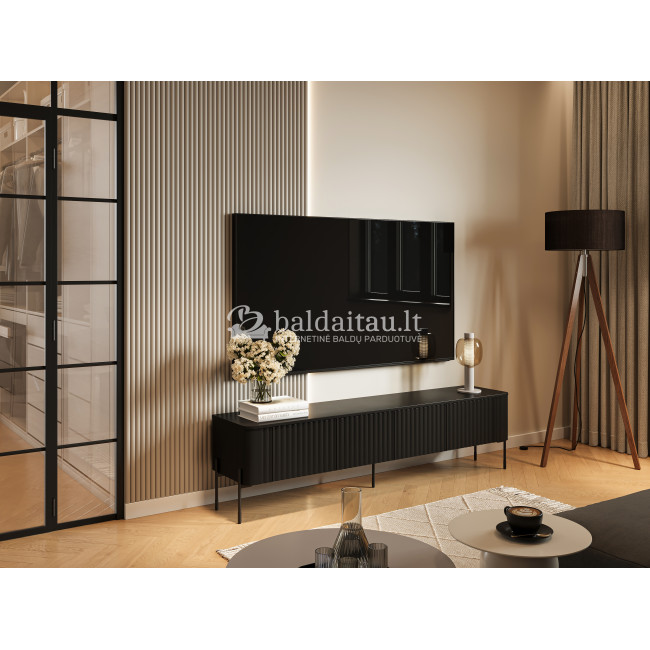 Tv spintelė VERA 190 juoda Tv spintelė VERA 190 juoda