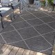 Lauko kilimas PALM 3075 black Lauko kilimas PALM 3075 black