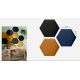Minkšta sienų plokštė Hexagon 40x34,6 J Minkšta sienų plokštė Hexagon 40x34,6 J