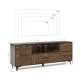 TV spintelė FRIDA 2D1S RIV TV spintelė FRIDA 2D1S RIV