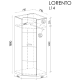 Kampinė spinta LORENRO L14 uosis koimbra žalia Kampinė spinta LORENRO L14 uosis koimbra žalia