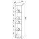 Pastatoma lentyna ARCA AR11 balta Pastatoma lentyna ARCA AR11 balta
