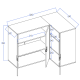 Kampinė komoda INDEX 09